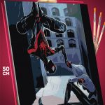 Картина по номерам Marvel Человек-паук Майлз Моралес и Гвен 40x50