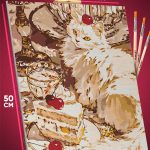 Картина по номерам Котики и тортики милые 40x50