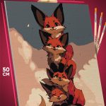 Картина по номерам Животные Лисички милые 40x50