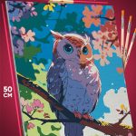 Картина по номерам Животные Сова милые 40x50