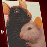 Алмазная мозаика Животные Милые крысы мыши 40x50