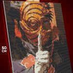 Алмазная мозаика Наруто Аниме Тоби Учиха Обито Акацуки 40x50