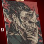 Алмазная мозаика Магическая битва Аниме Гето Сугуру 40x50