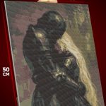 Алмазная мозаика Темная фэнтези романтика рыцарь и девушка 40x50