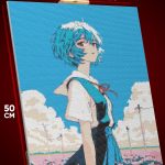 Алмазная мозаика Евангелион Аниме Рей Аянами 40x50