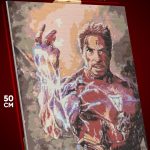 Алмазная мозаика Marvel Железный человек Тони Старк 40x50