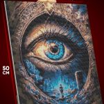 Алмазная мозаика Абстракция Всевидящее око 40x50