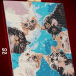 Алмазная мозаика Коты смотрят свысока 40x50