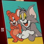 Алмазная мозаика Мультфильмы Том и Джерри 40x50