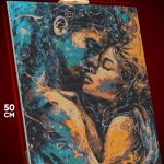 Алмазная мозаика Любовь Мужчина с Девушкой абстракция 40x50