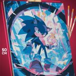 Картина по номерам Sonic мультфильм Еж Соник 40x50