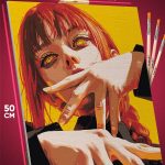 Картина по номерам Человек-бензопила Аниме Макима 40x50