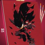 Картина по номерам Sonic мультфильм Шэдоу Ёж 40x50
