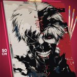 Картина по номерам Токийский гуль Аниме Канеки Кен 40x50