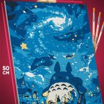 Картина по номерам Хаяо Миядзаки Аниме Мой сосед Тоторо 40x50