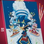 Картина по номерам Sonic мультфильм Ёж Соник Эми Роуз Наклз 40x50