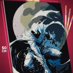 Картина по номерам Marvel Лунный Рыцарь 40x50