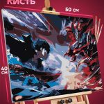 Картина по номерам Поднятие уровня в одиночку Аниме 40x50