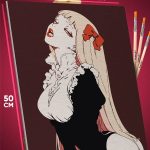 Картина по номерам девушка Аниме-арт 40x50