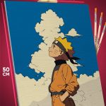 Картина по номерам Наруто Аниме я стану Хокагэ 40x50