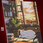Алмазная мозаика Котики спит 40x50