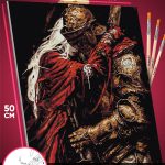 Картина по номерам Темная фэнтези Игра Dark Souls 40x50