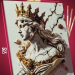 Картина по номерам Статуя античная королева 40x50