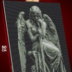 Алмазная мозаика Религия ангел статуя 40x50