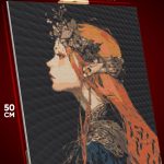 Алмазная мозаика Темная фэнтези девушка эльфийка 40x50