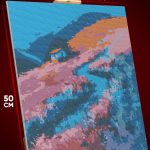 Алмазная мозаика Пейзаж летний абстракция 40x50