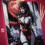 Картина по номерам Дунхуа 3D Аниме Страна чудес 40x50