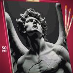 Картина по номерам Религия статуя скульптура ангел 40x50