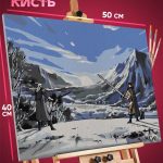 Картина по номерам Берсерк Аниме Гатс и Гриффит 40x50