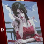 Алмазная мозаика Дунхуа 3D Аниме Лазурное наследие 40x50