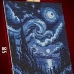 Алмазная мозаика Живопись Ван Гог звездная ночь 40x50