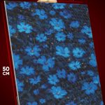 Алмазная мозаика Цветы синие поле 40x50
