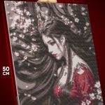 Алмазная мозаика Аниме Расколотые битвой синева небес 40x50