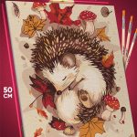Картина по номерам Животные Ежик милый 40x50