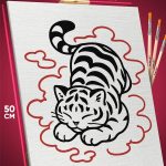 Картина по номерам Котики Арт тигр 40x50