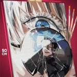 Картина по номерам Магическая битва Аниме Годжо Сатору 40x50