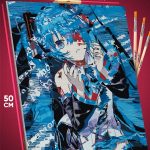 Картина по номерам Vocaloid Аниме Мику Хатсуне 40x50