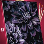 Картина по номерам Цветы фиолетовые 40x50