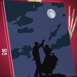 Картина по номерам Любовь Пара танцует под луной 40x50