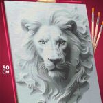 Картина по номерам Животные Король лев 40x50
