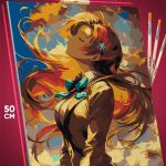 Картина по номерам Блич Аниме Орихимэ Иноуэ 40x50