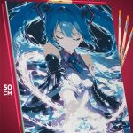 Картина по номерам Vocaloid Аниме Мику Хатсуне 40x50
