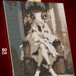 Алмазная мозаика Фэнтези Арт девушка мифические существа 40x50