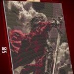 Алмазная мозаика Темная фэнтези рыцарь меч 40x50