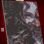 Алмазная мозаика Девушка Арт демон они 40x50