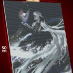 Алмазная мозаика Девушка абстракция космос 40x50